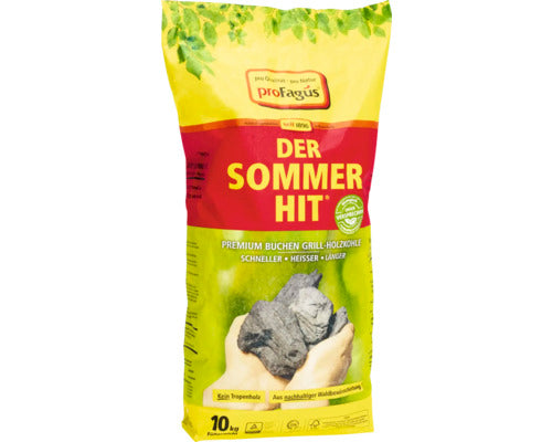 Grillkohle ProFagus Der Sommer Hit Premium Buche 1 Tonne